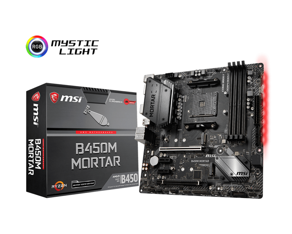 Msi b450m mortar titanium обзор